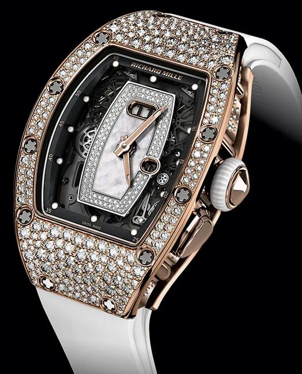 Replica Richard Mille RM 037 Diamond Rose Gold Watch